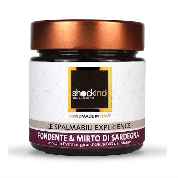 Crema spalmabile "Fondente e Mirto" vasetto 200 gr. - Shockino